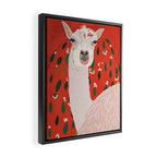 Llama Framed Canvas Print Gallery Image 2