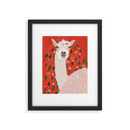 Llama Framed Art Print Gallery Image 5