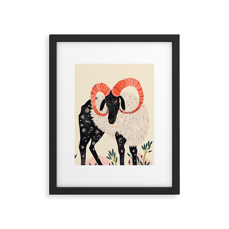 Majestic Ram Framed Art Print Gallery Image 5