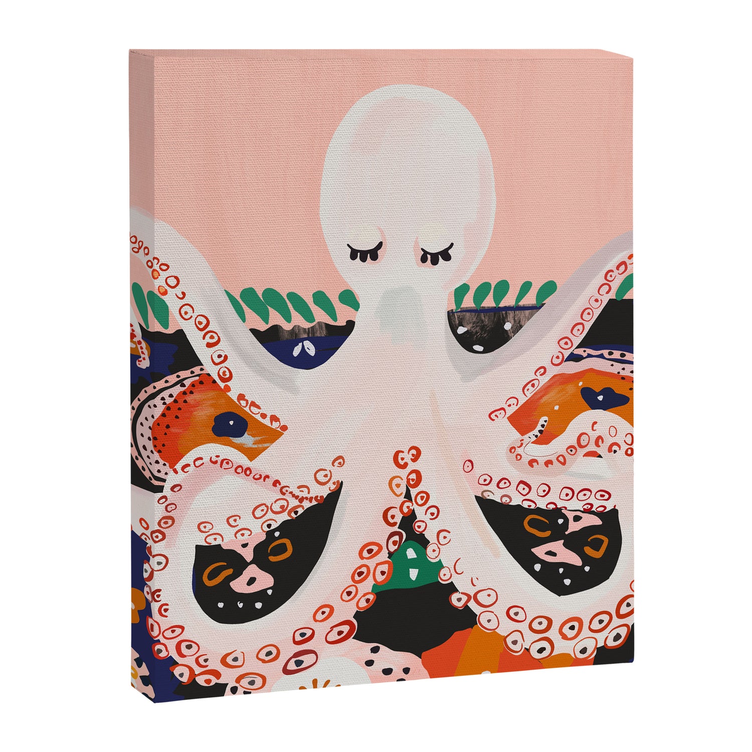 Meditating Octopus Canvas Print Gallery Image 3