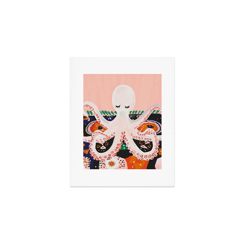 Meditating Octopus Art Print Gallery Image 1