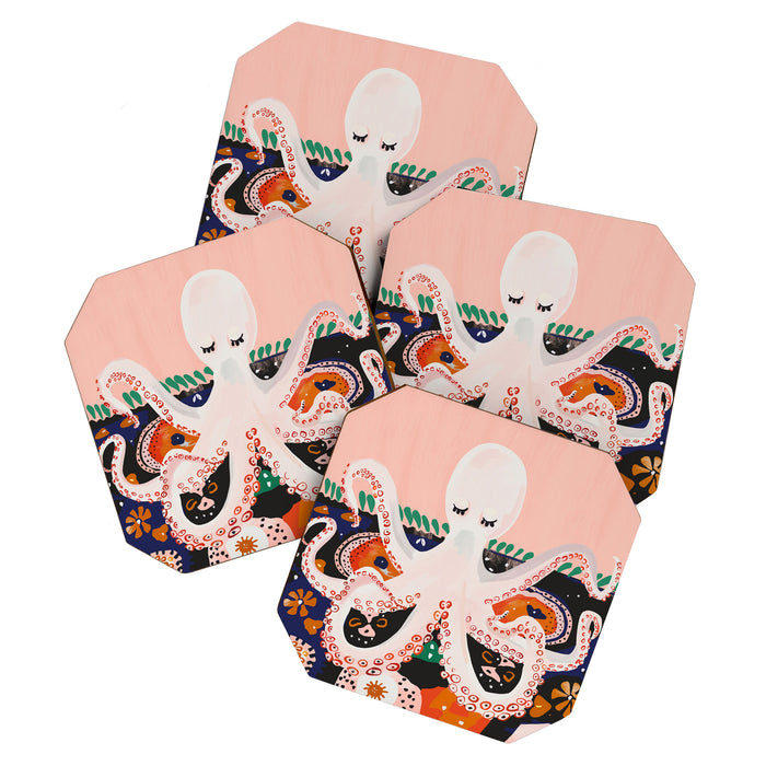Meditating Octopus Coaster Gallery Image 1