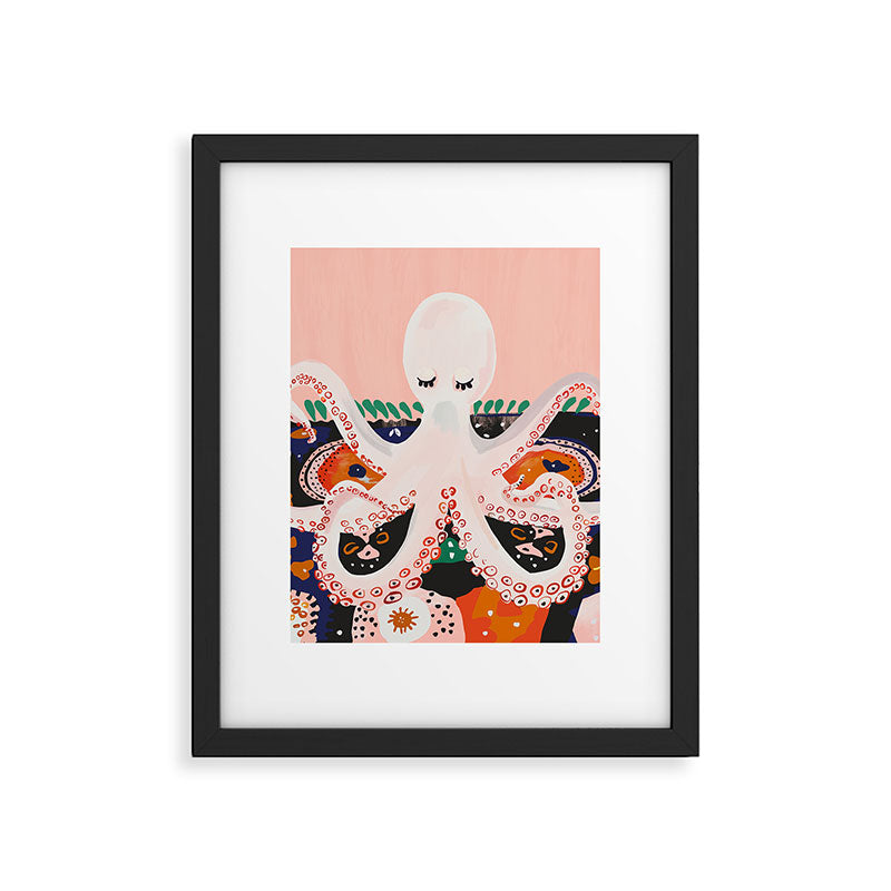 Meditating Octopus Framed Art Print Gallery Image 6