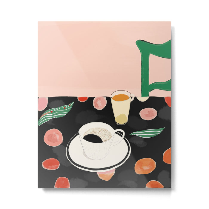 Morning Coffee Metal Print Gallery Image 1