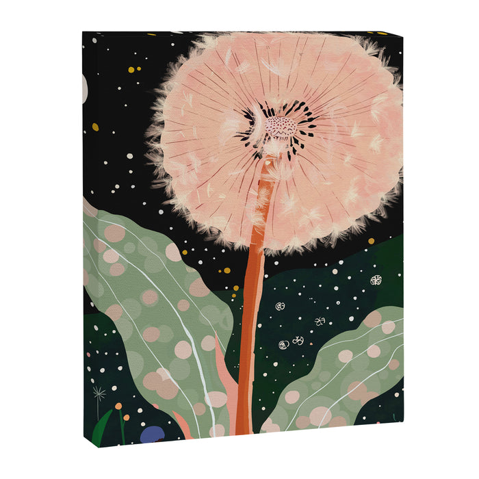 Night Dandelion Canvas Print Gallery Image 1