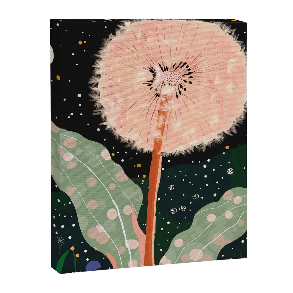 Night Dandelion Canvas Print Gallery Image 8