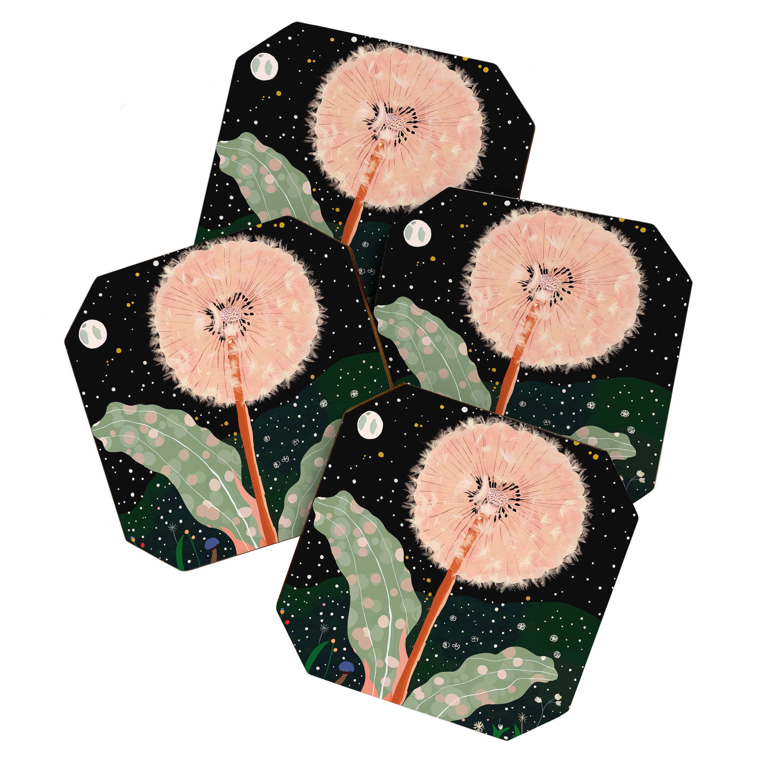 Night Dandelion Coaster Gallery Image 1