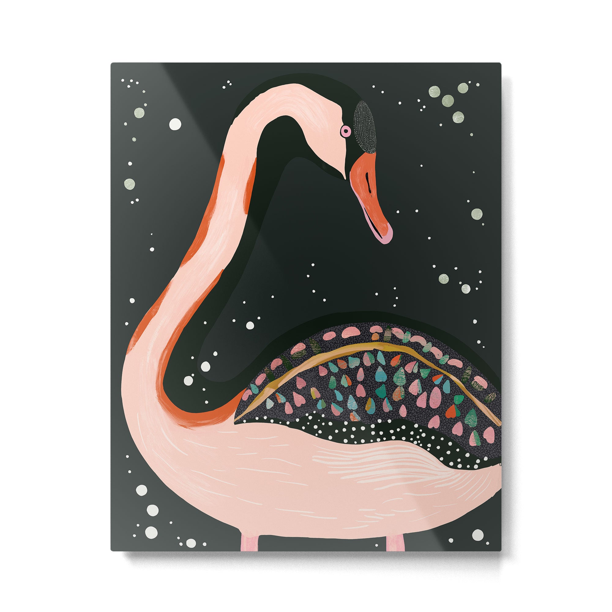Night Swan Metal Print Gallery Image 4