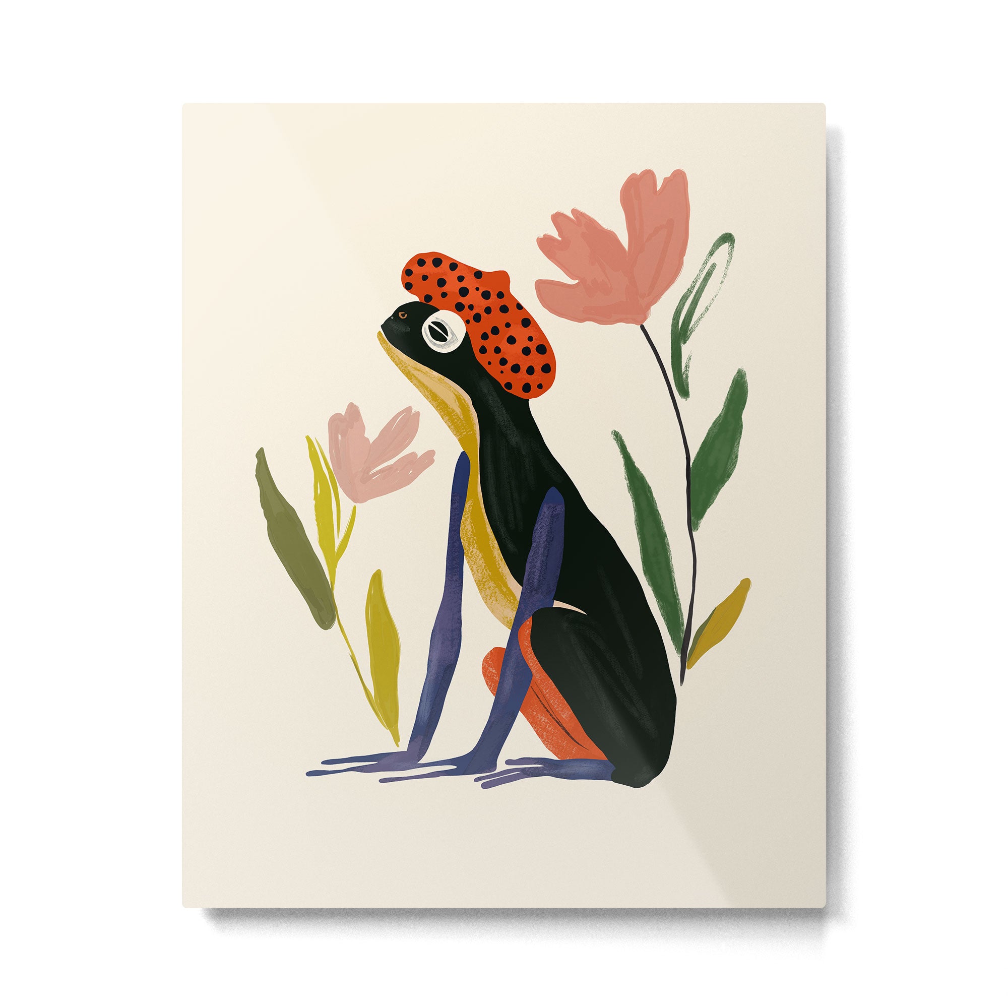 Parisian Frog Metal Print Gallery Image 4