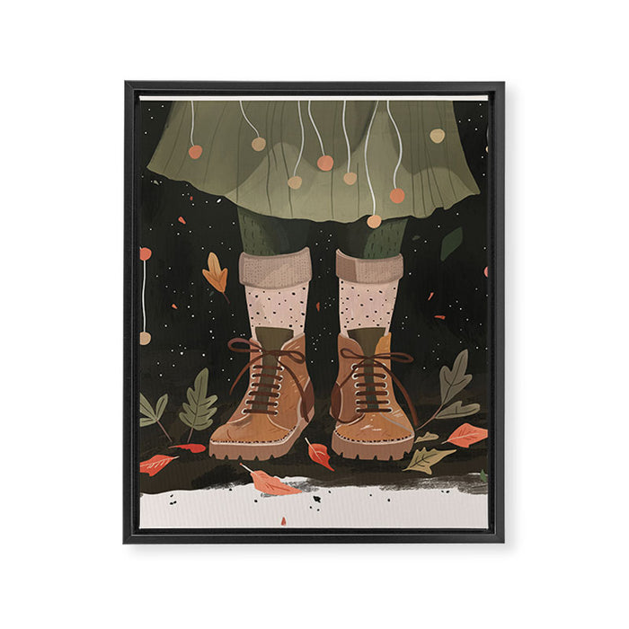Small Steps, Big Dreams Framed Canvas Print Gallery Image 1