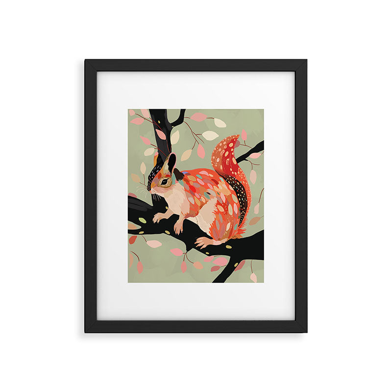 Squirrel In The Tree  Framed Art Print Gallery Image 6