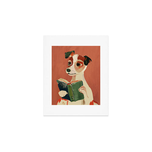 The Bookish Dog Art Print Gallery Image 1