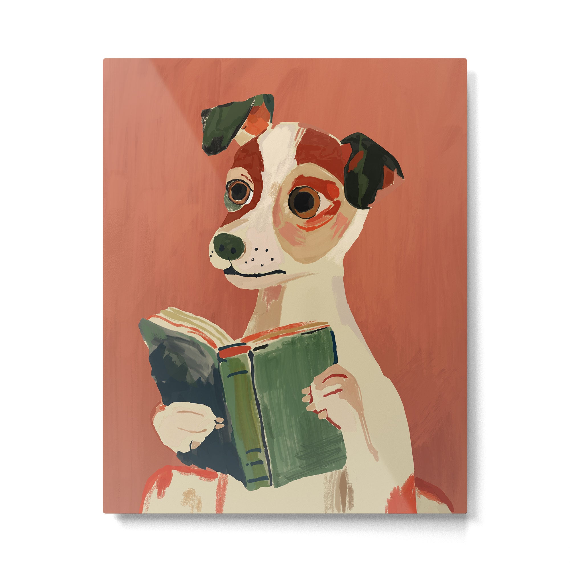 The Bookish Dog Metal Print Gallery Image 6