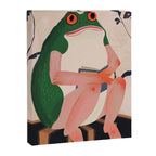 The Bookish Frog Canvas Print Gallery Image 3