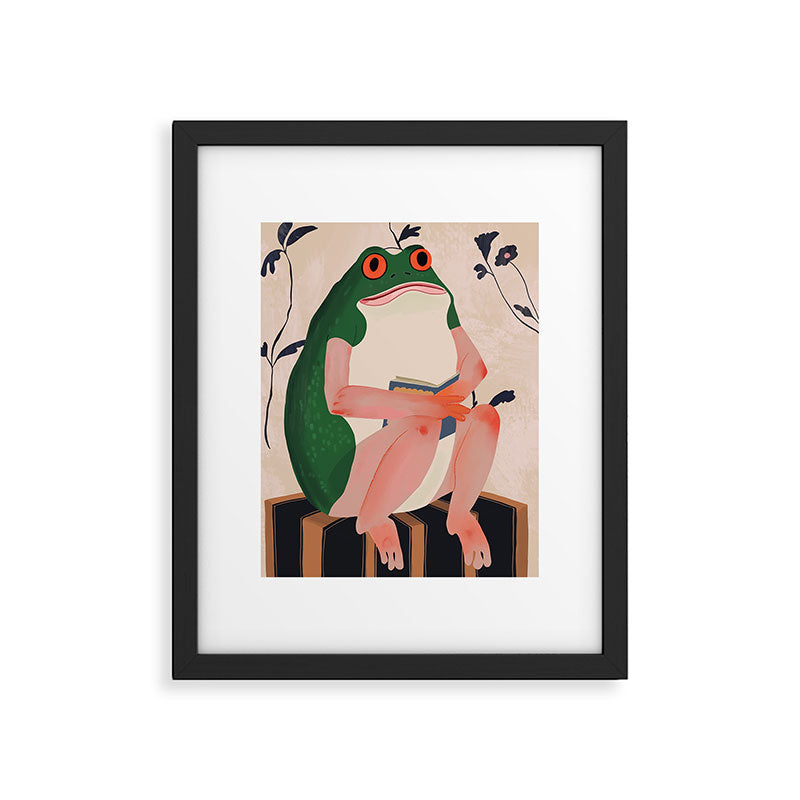 The Bookish Frog Framed Art Print Gallery Image 6