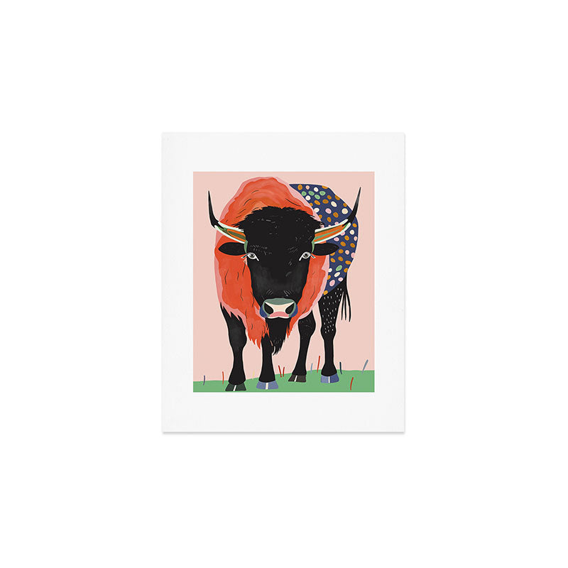 Vivid Bison Art Print Gallery Image 1