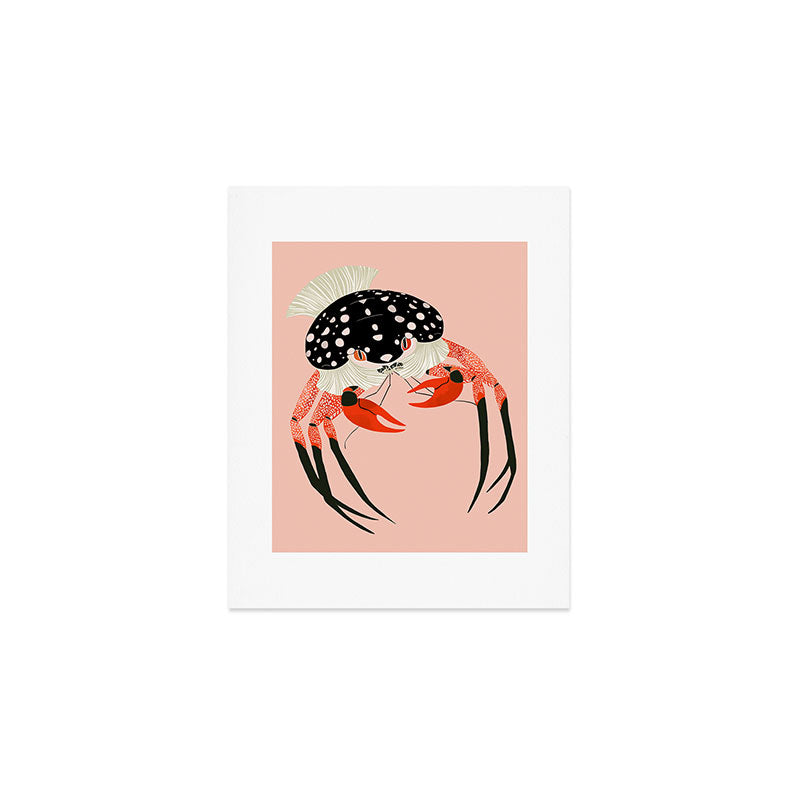 Vivid Crab Art Print Gallery Image 1