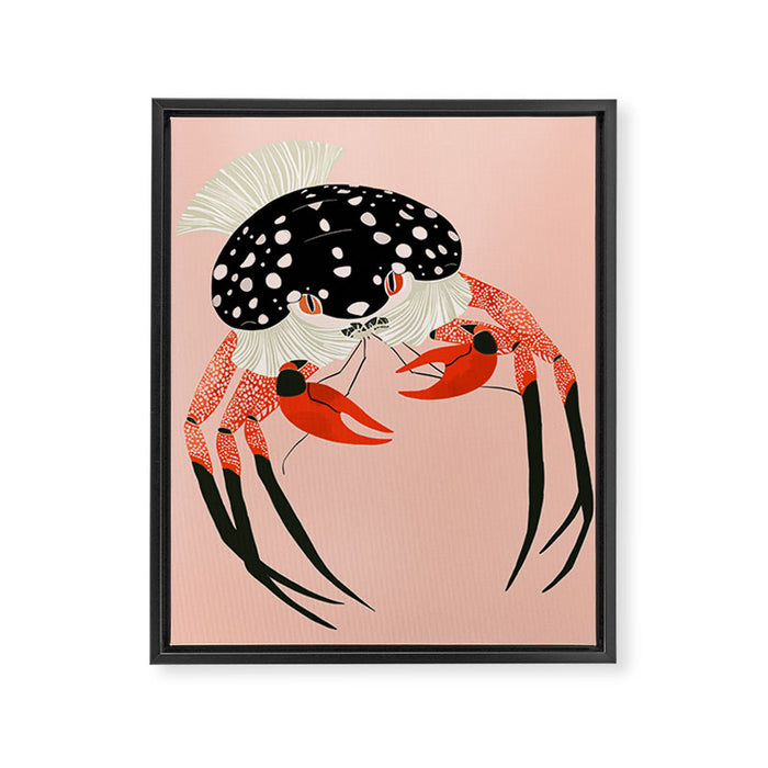 Vivid Crab Framed Canvas Print Gallery Image 1