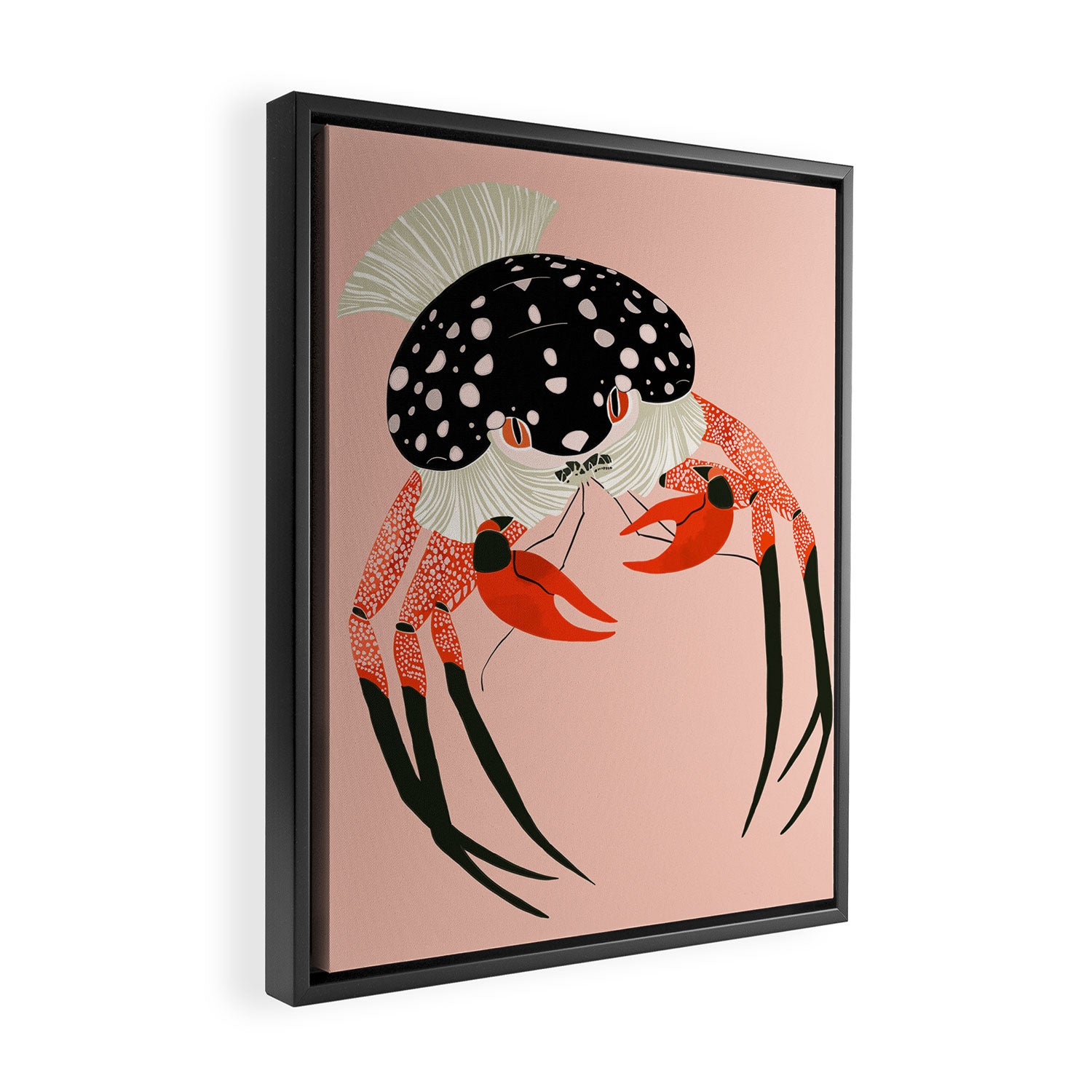 Vivid Crab Framed Canvas Print Gallery Image 2