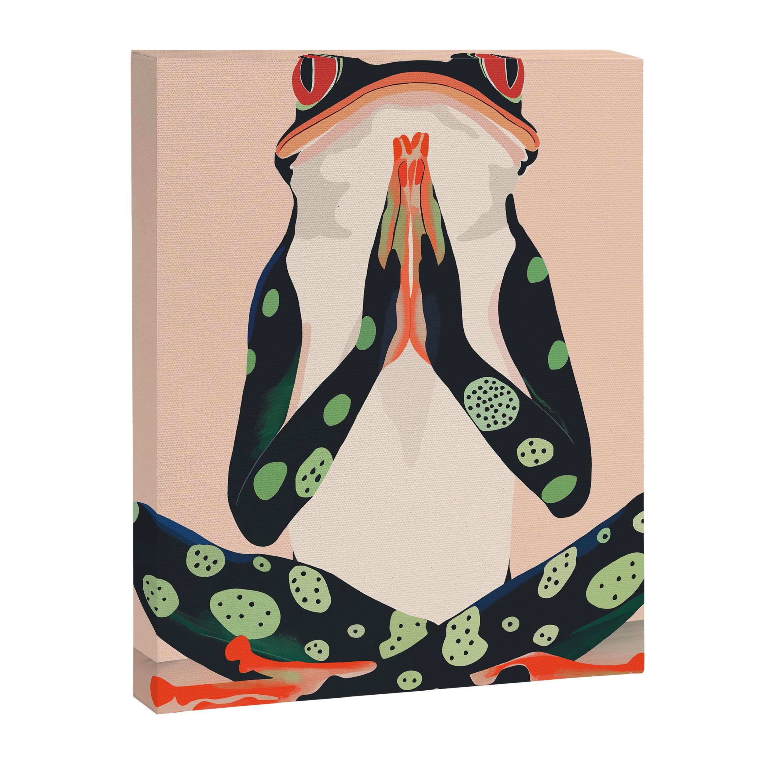 Yoga Frog Canvas Print Gallery Image 6