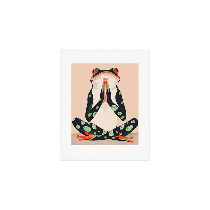 Yoga Frog Art Print Gallery Image 1