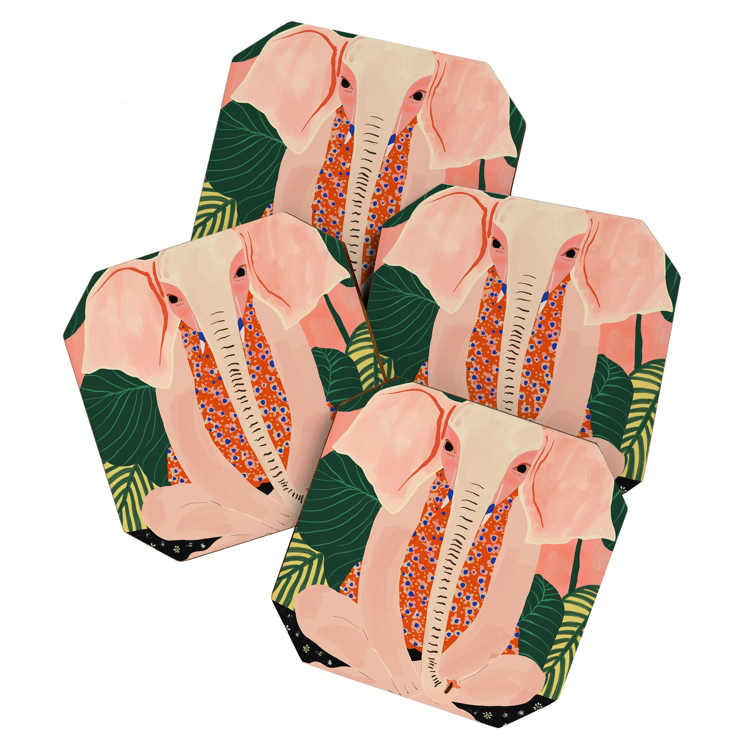 Yoga Meditating Elephant Coaster Gallery Image 1