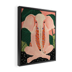 Yoga Meditating Elephant Framed Canvas Print Gallery Image 2