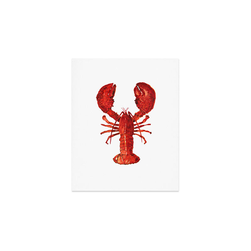 Watercolor Lobster #1 Art Print