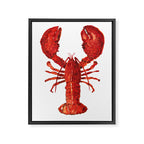 Watercolor Lobster #1 Framed Canvas Print Gallery Image 6