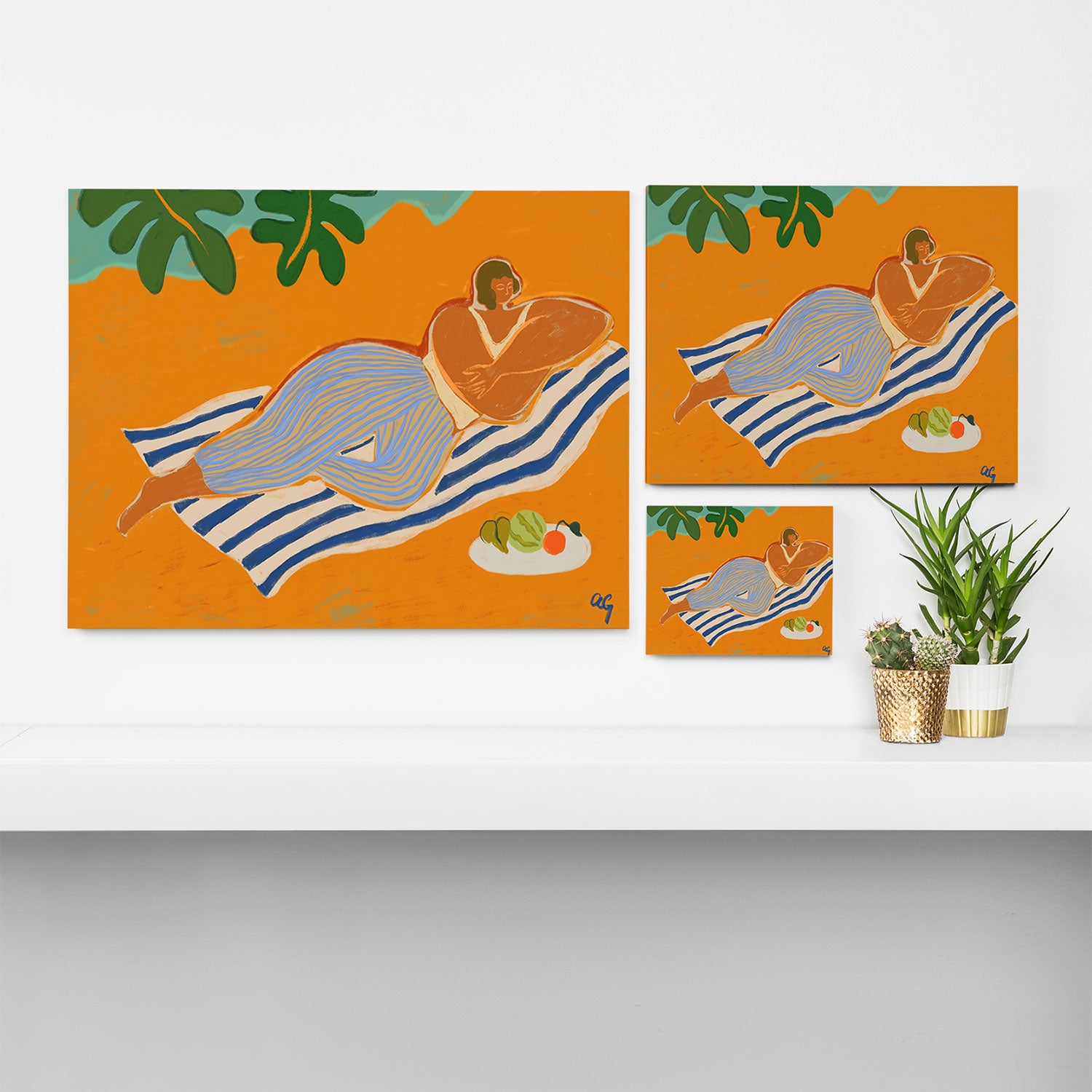 A Day At The Beach Canvas Print Gallery Image 3