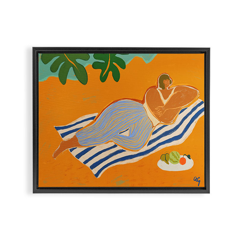 A Day At The Beach Framed Canvas Print Gallery Image 3