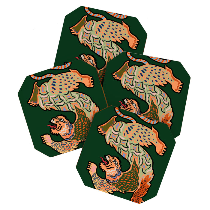 Asian Tiger  Coaster Gallery Image 1