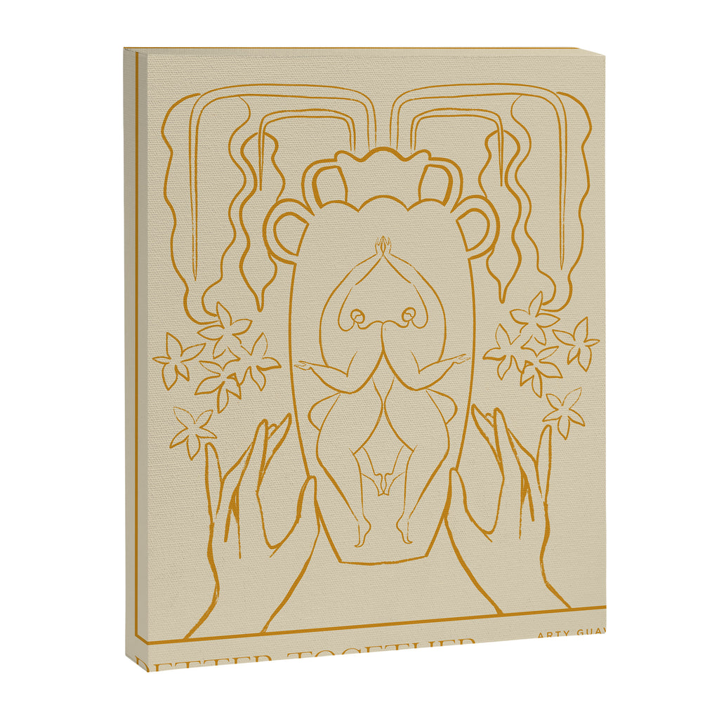 Better Together Line Art Canvas Print Gallery Image 6