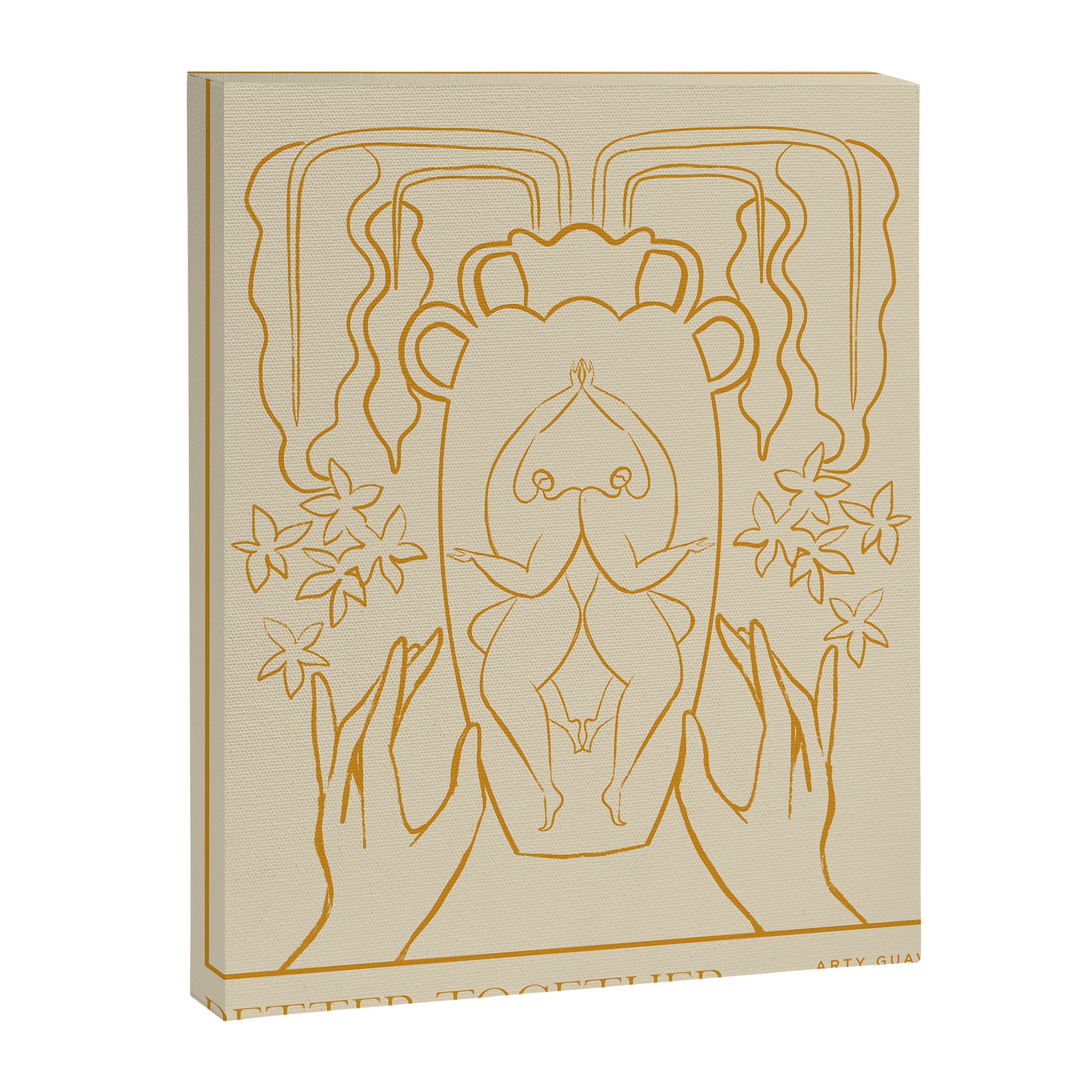 Better Together Line Art Canvas Print Gallery Image 6