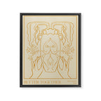 Better Together Line Art Framed Canvas Print Gallery Image 6