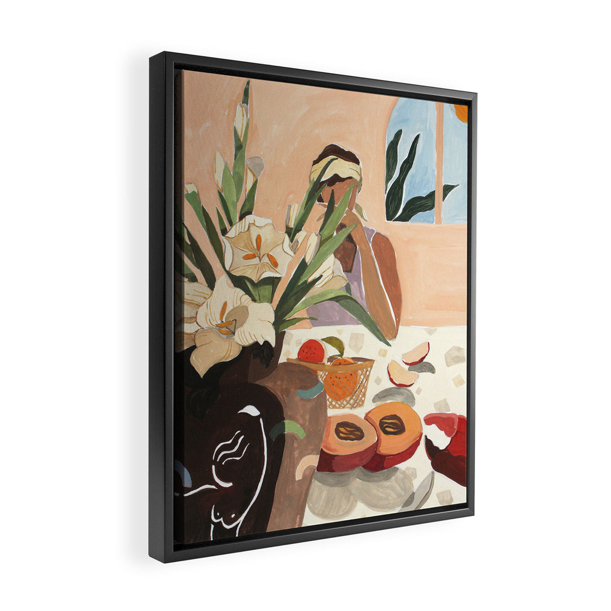Breakfast Framed Canvas Print Gallery Image 2