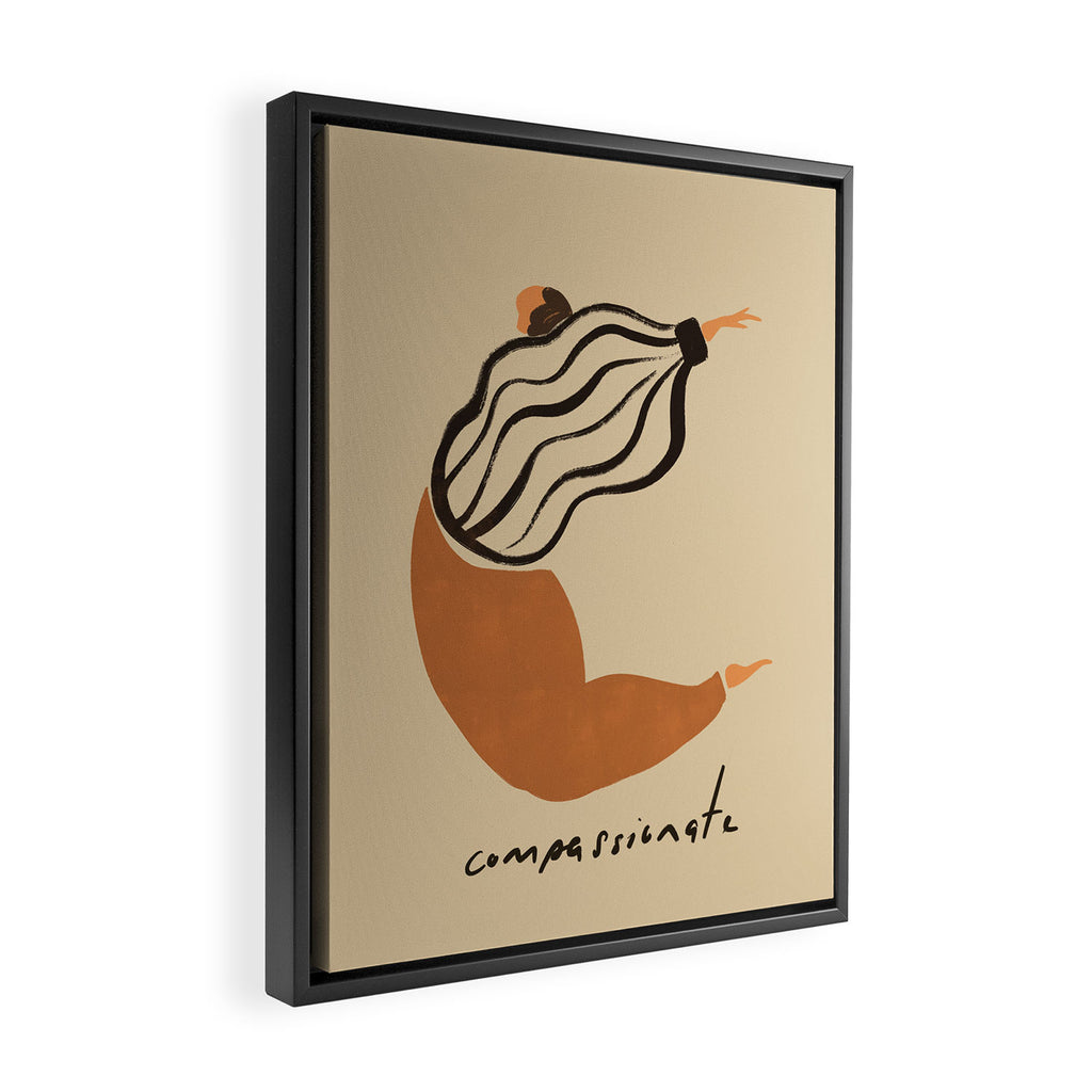 C for Compassionate Framed Canvas Print Gallery Image 2