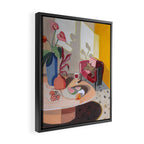Cat in the Living Room Framed Canvas Print Gallery Image 2