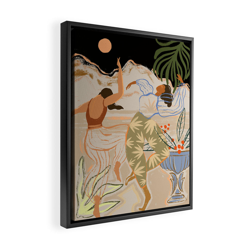 Dance under the Moonlight Framed Canvas Print Gallery Image 2