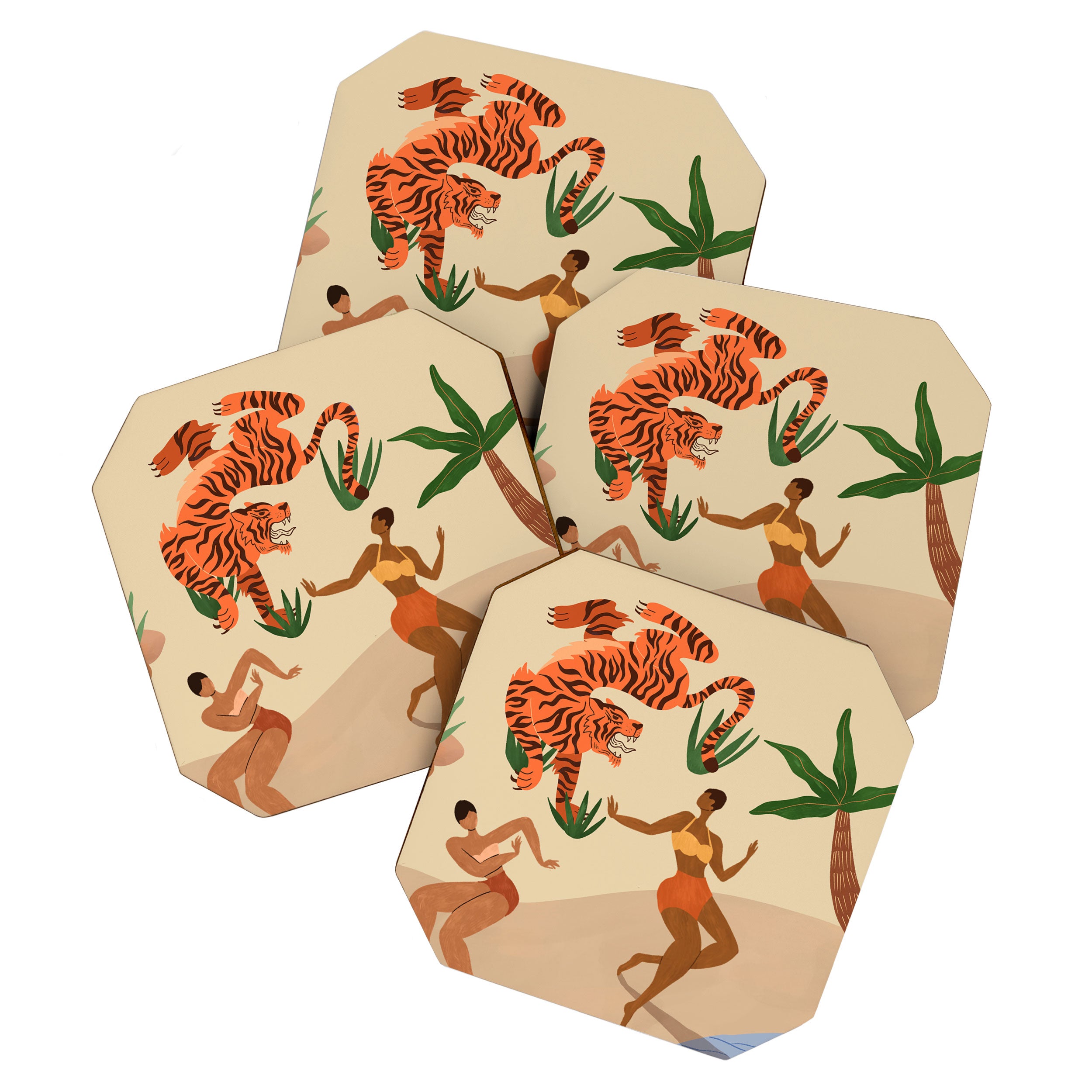 Dancing with Tiger Coaster Gallery Image 1