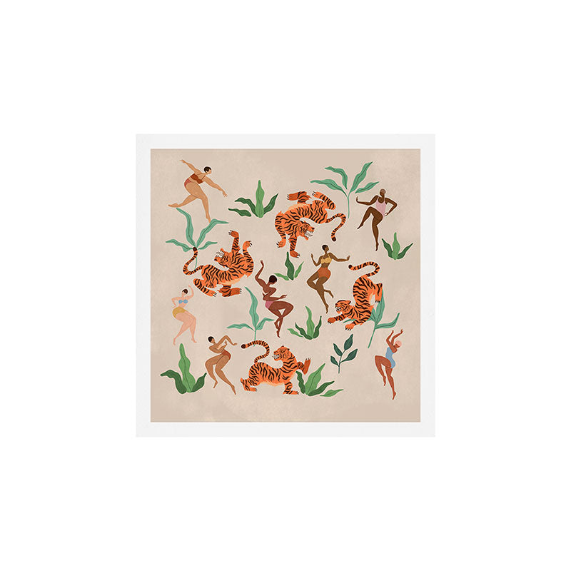 Dancing with Tigers Art Print Gallery Image 1