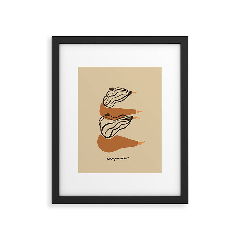 E for Empower Framed Art Print Gallery Image 5
