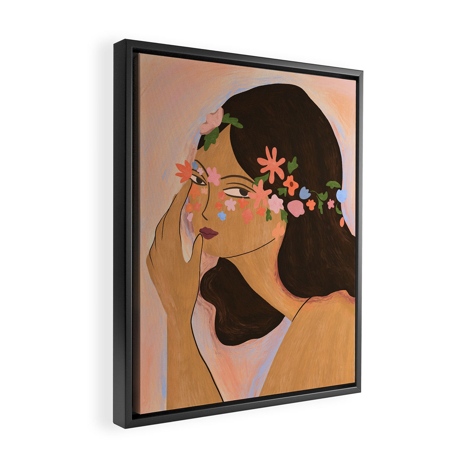Earth Child Framed Canvas Print Gallery Image 2