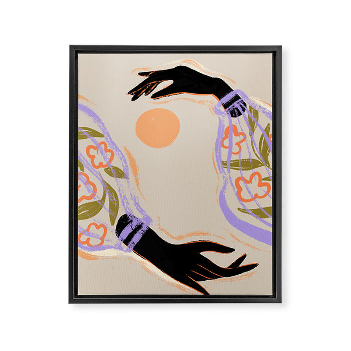 Embrace the Sun Framed Canvas Print Gallery Image 1