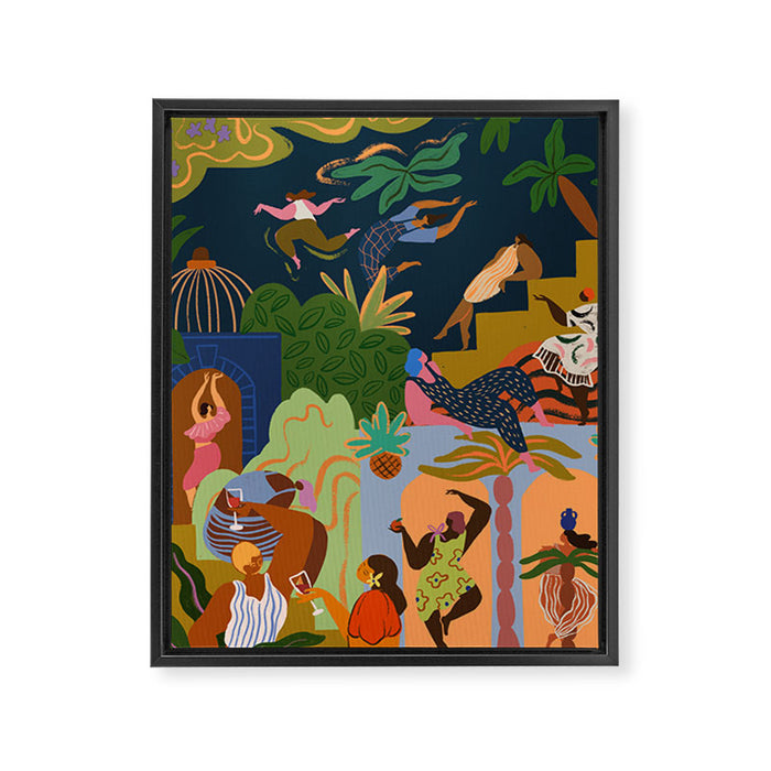 Fiesta Framed Canvas Print Gallery Image 1