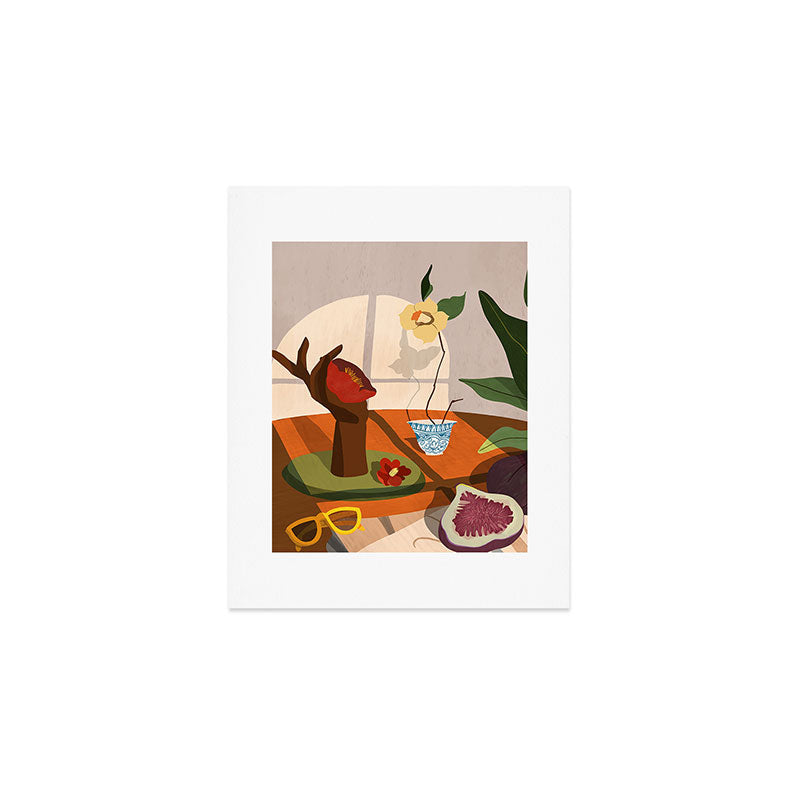 Figs and Camelia Art Print Gallery Image 1