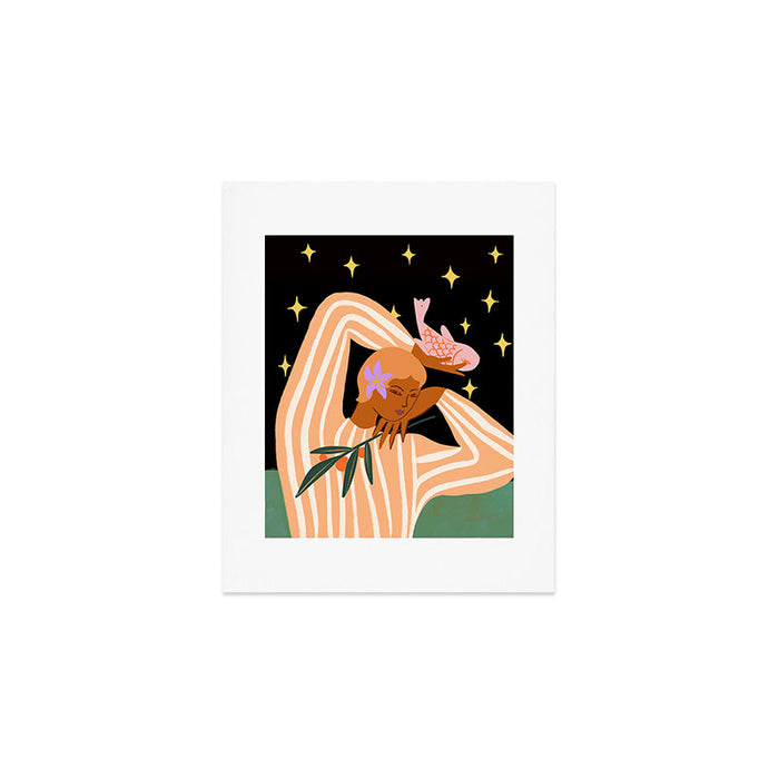 Fish and Tangerine Art Print Gallery Image 1