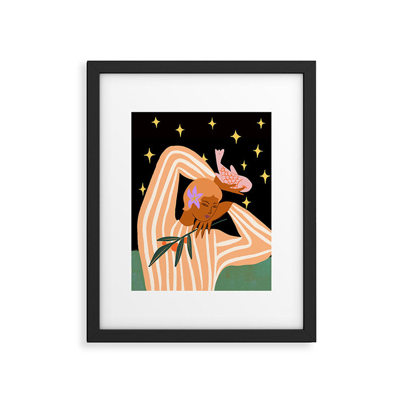 Fish and Tangerine Framed Art Print Gallery Image 5