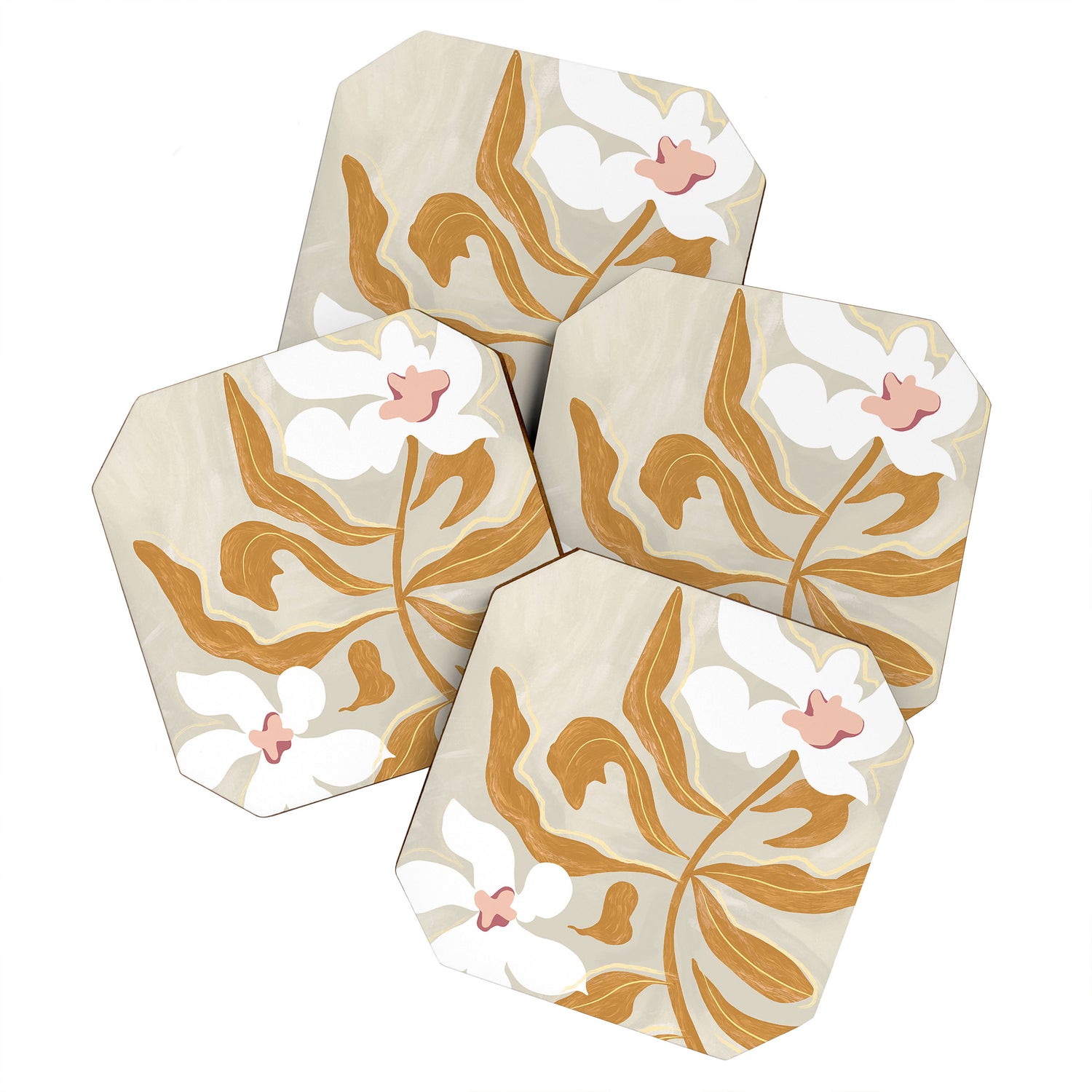 Flowers Flowers Flowers Coaster Gallery Image 1