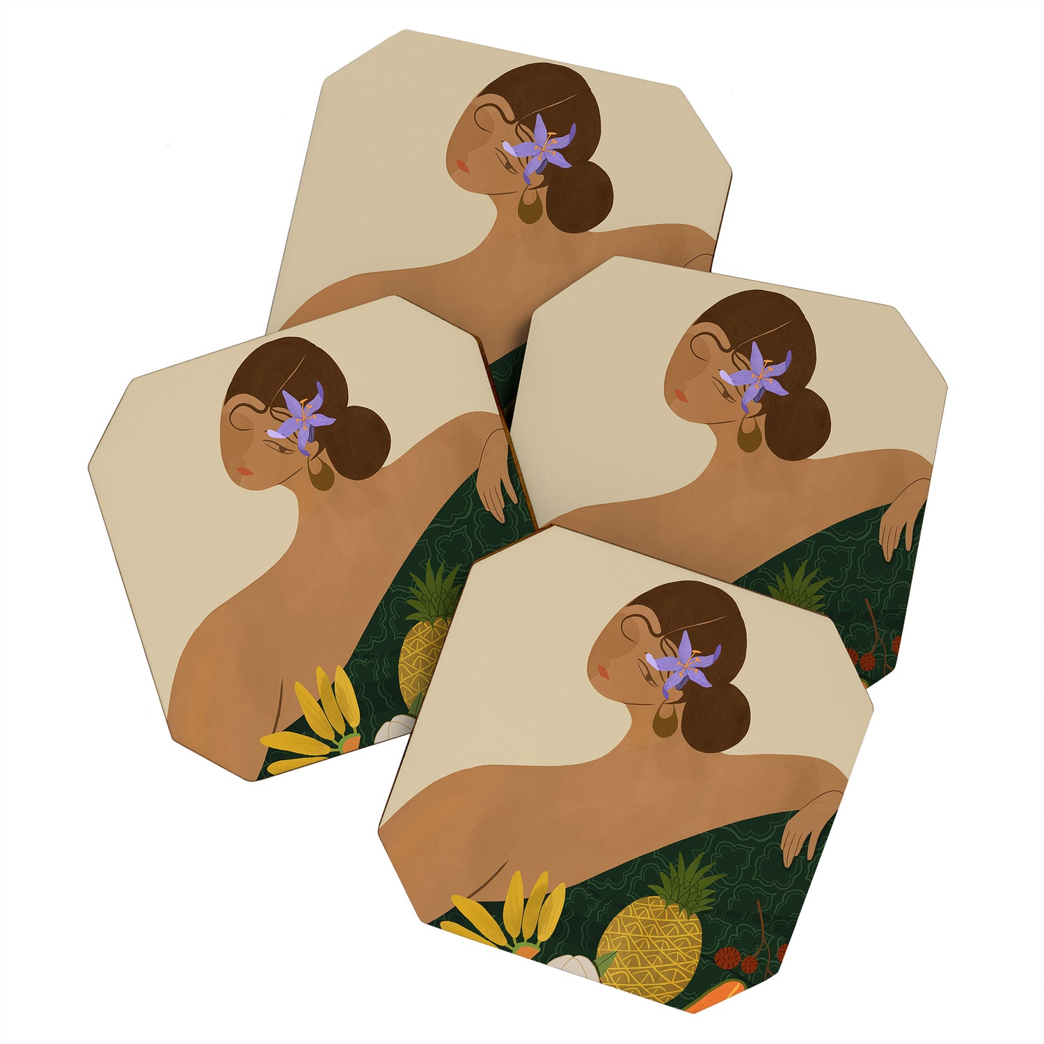 Fruits for Sale Coaster Gallery Image 1